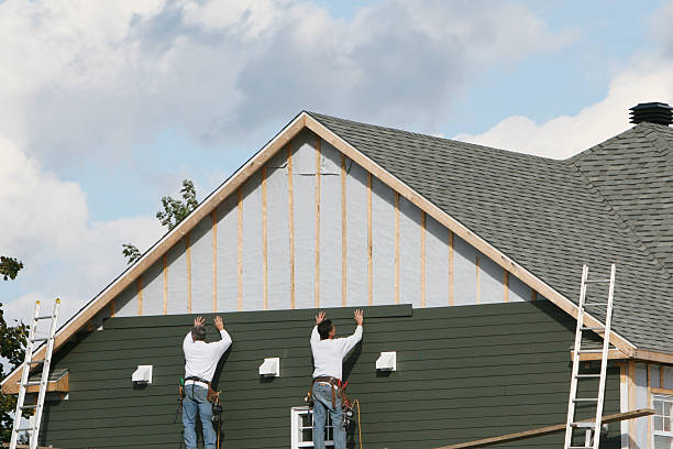 Professional Siding Replacement technician working in Mulberry, NC